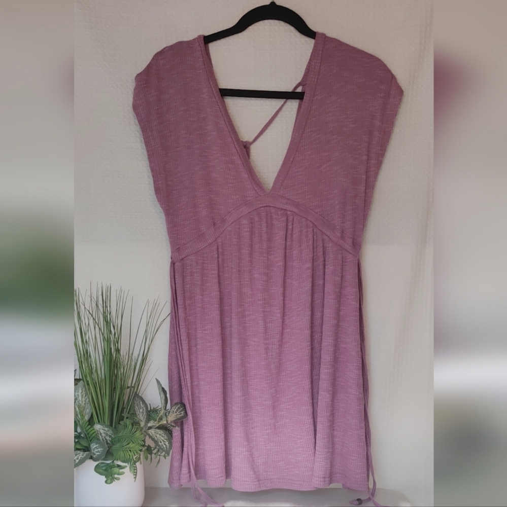 Pull&Bear Women's Mini Cover Up Mauve Dress Size M